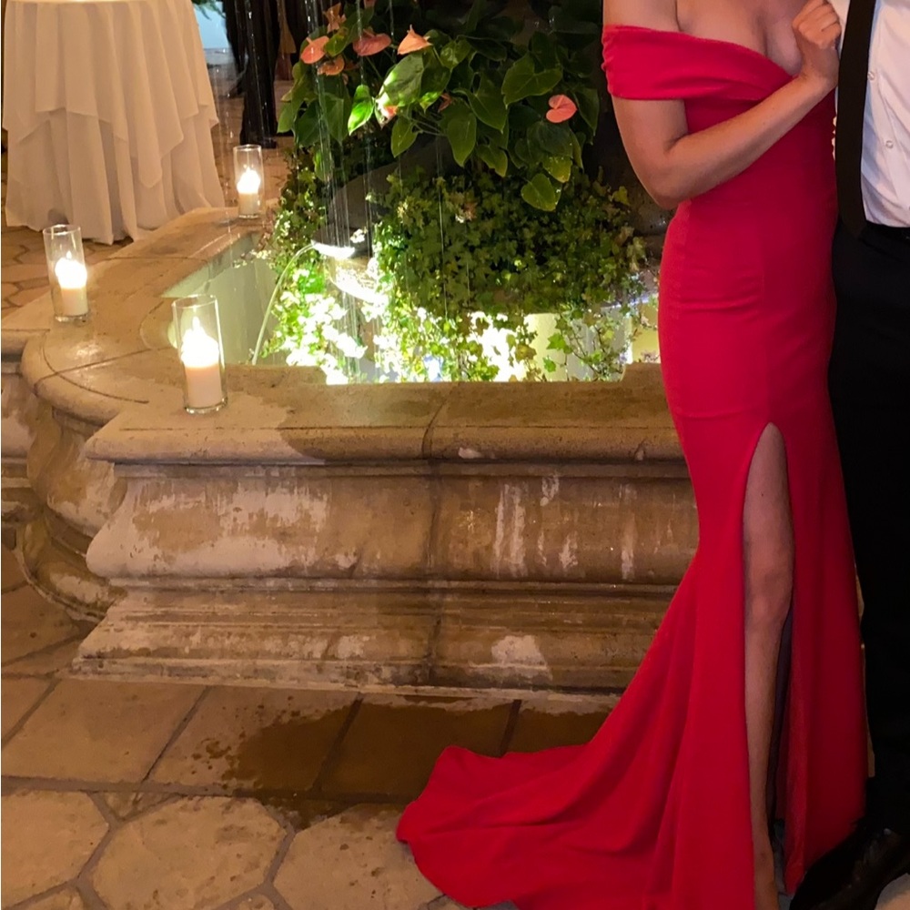 Nookie Strapless Red Gown